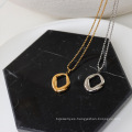 Shangjie oem kalung danity geométrico collar de acero inoxidable joyas de joyas gordas de oro